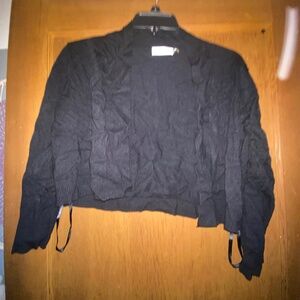 Short black long sleeve - wear over dress, camisole etc